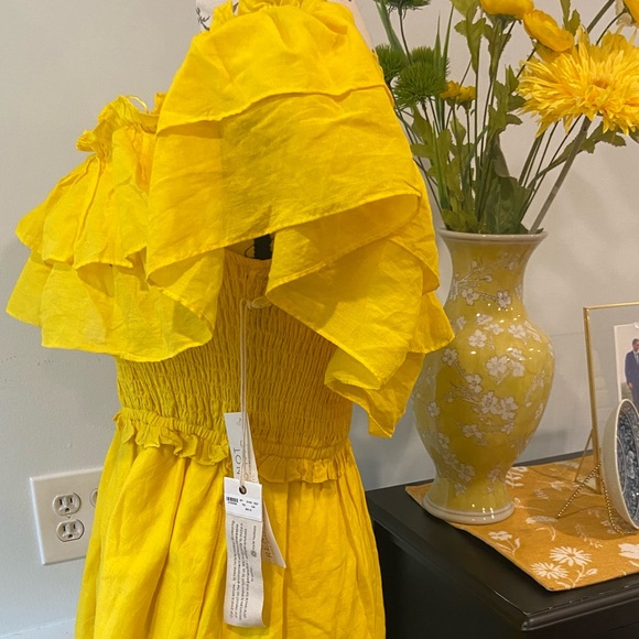 NWT HAPPY X NATURE Kate Hudson off the shoulder Dress sz.small(L-Junior) - Picture 7 of 9